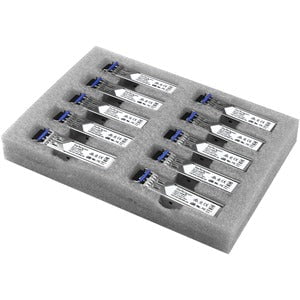 StarTech.com Cisco GLC-LH-SM Compatible SFP Module 10 Pack - 1000BASE-LX/LH 1GbE Gigabit Ethernet Single Mode Fiber SMF Optic Transceiver - Cisco GLC-LH-SM Compatible SFP - 1000BASE-LX/LH 1 Gbps - 1GbE Module - 1GE Gigabit Ethernet SFP 1310nm - Single Mod IM3240535