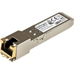 StarTech.com Cisco Meraki SFP (mini-GBIC) Module - For Data Networking, Optical Network - 1 x RJ-45 10/100/1000Base-T Network LAN - Twisted PairGigabit Ethernet - 10/100/1000Base-T - Hot-pluggable, Hot-swappable IM3578242