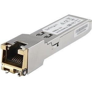 StarTech.com Cisco SFP (mini-GBIC) Module - For Data Networking - 1 x RJ-45 1000Base-T LAN - Twisted PairGigabit Ethernet - 1000Base-T - Hot-swappable IM4643985