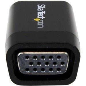 StarTech.com Compact HDMI to VGA Adapter Converter - 1920x1200/1080p - 1 Pack - 1 x 19-pin HDMI Digital Video Male - 1 x 15-pin HD-15 VGA Female - 1920 x 1200 Supported - Black IM2523148