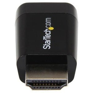 StarTech.com Compact HDMI to VGA Adapter Converter - 1920x1200/1080p - 1 Pack - 1 x 19-pin HDMI Digital Video Male - 1 x 15-pin HD-15 VGA Female - 1920 x 1200 Supported - Black IM2523148
