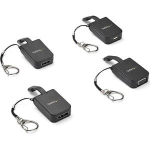 StarTech.com Compact USB C to DisplayPort 1.4 Adapter - 8K 60Hz DSC/4K USB Type-C to DP Video Converter w/ Keychain Ring - TB3 Compatible - 1 Pack - 1 x 24-pin Type C USB Male - 1 x DisplayPort DisplayPort 1.2 Digital Audio/Video Female - 7680 x 4320 Supp IM4799482