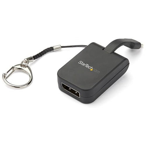 StarTech.com Compact USB C to DisplayPort 1.4 Adapter - 8K 60Hz DSC/4K USB Type-C to DP Video Converter w/ Keychain Ring - TB3 Compatible - 1 Pack - 1 x 24-pin Type C USB Male - 1 x DisplayPort DisplayPort 1.2 Digital Audio/Video Female - 7680 x 4320 Supp IM4799482