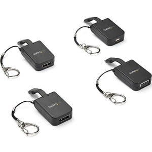 StarTech.com Compact USB C to Mini DisplayPort Adapter - 8K 60Hz DSC/4K USB-C to mDP 1.4 Video Converter w/Keychain Ring - TB3 Compatible - 1 Pack - 1 x 24-pin Type C USB 3.1 USB Male - 1 x Mini DisplayPort DisplayPort 1.2 Digital Audio/Video Female - 384 IM4796173