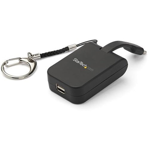 StarTech.com Compact USB C to Mini DisplayPort Adapter - 8K 60Hz DSC/4K USB-C to mDP 1.4 Video Converter w/Keychain Ring - TB3 Compatible - 1 Pack - 1 x 24-pin Type C USB 3.1 USB Male - 1 x Mini DisplayPort DisplayPort 1.2 Digital Audio/Video Female - 384 IM4796173