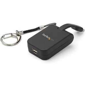 StarTech.com Compact USB C to Mini DisplayPort Adapter - 8K 60Hz DSC/4K USB-C to mDP 1.4 Video Converter w/Keychain Ring - TB3 Compatible - 1 Pack - 1 x 24-pin Type C USB 3.1 USB Male - 1 x Mini DisplayPort DisplayPort 1.2 Digital Audio/Video Female - 384 IM4796173