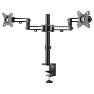 StarTech.com Desk Mount Dual Monitor Arm, Ergonomic VESA Compatible Mount for up to 32" (17.6lb/8kg) Displays, Desk/C-Clamp, Articulating - 2 Display(s) Supported - 81.3 cm (32") Screen Support - 16 kg Load Capacity - 75 x 75, 100 x 100 IM4705132