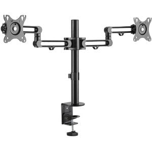 StarTech.com Desk Mount Dual Monitor Arm, Ergonomic VESA Compatible Mount for up to 32" (17.6lb/8kg) Displays, Desk/C-Clamp, Articulating - 2 Display(s) Supported - 81.3 cm (32") Screen Support - 16 kg Load Capacity - 75 x 75, 100 x 100 IM4705132