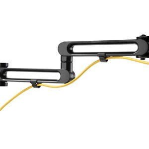 StarTech.com Desk Mount Dual Monitor Arm, Ergonomic VESA Compatible Mount for up to 32" (17.6lb/8kg) Displays, Desk/C-Clamp, Articulating - 2 Display(s) Supported - 81.3 cm (32") Screen Support - 16 kg Load Capacity - 75 x 75, 100 x 100 IM4705132