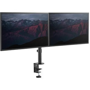 StarTech.com Desk Mount Dual Monitor Arm, Ergonomic VESA Compatible Mount for up to 32" (17.6lb/8kg) Displays, Desk/C-Clamp, Articulating - 2 Display(s) Supported - 81.3 cm (32") Screen Support - 16 kg Load Capacity - 75 x 75, 100 x 100 IM4705132
