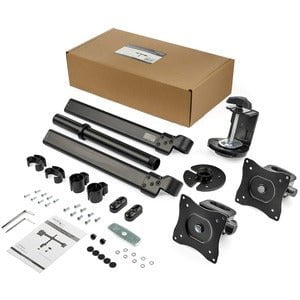 StarTech.com Desk-Mount Dual-Monitor Arm, For up to 27"(17.6lb/8kg) Monitors, Low Profile Design, Clamp/Grommet Mount, Dual Monitor Mount - Height Adjustable - 2 Display(s) Supported - 68.6 cm (27") Screen Support - 16 kg Load Capacity - 75 x 75, 100 x 10 IM4408173
