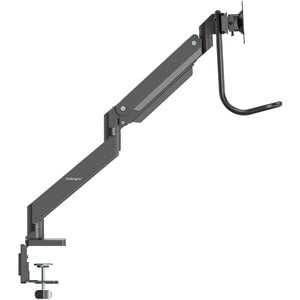 StarTech.com Desk Mount Dual Monitor Arm with USB & Audio, Slim Dual Monitor VESA Mount up to 32" (17.6lb/8kg) Displays, C-Clamp/Grommet - Height Adjustable - 2 Display(s) Supported - 43.2 cm to 81.3 cm (32") Screen Support - 15.97 kg Load Capacity - 75 x IM4904186