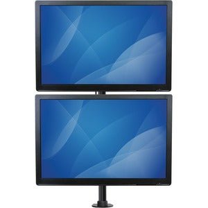 StarTech.com Desk Mount Dual Monitor Mount, Vertical, Steel Dual Monitor Arm, For VESA Mount Monitors up to 27" (22lb/10kg), Adjustable - Save workspace and increase productivity by mounting two monitors stacked above your desk - Desk mount dual monitor m IM3612483