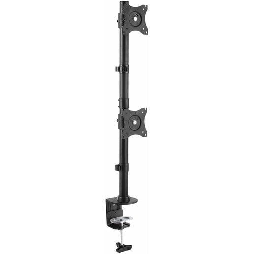StarTech.com Desk Mount Dual Monitor Mount, Vertical, Steel Dual Monitor Arm, For VESA Mount Monitors up to 27" (22lb/10kg), Adjustable - Save workspace and increase productivity by mounting two monitors stacked above your desk - Desk mount dual monitor m IM3612483