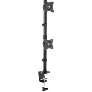 StarTech.com Desk Mount Dual Monitor Mount, Vertical, Steel Dual Monitor Arm, For VESA Mount Monitors up to 27" (22lb/10kg), Adjustable - Save workspace and increase productivity by mounting two monitors stacked above your desk - Desk mount dual monitor m IM3612483