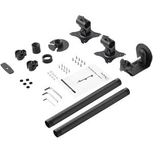 StarTech.com Desk Mount Dual Monitor Mount, Vertical, Steel Dual Monitor Arm, For VESA Mount Monitors up to 27" (22lb/10kg), Adjustable - Save workspace and increase productivity by mounting two monitors stacked above your desk - Desk mount dual monitor m IM3612483
