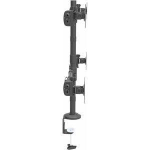 StarTech.com Desk Mount Quad Monitor Arm, 4 VESA Displays up to 27" (17.6lb/8kg), Ergonomic Height Adjustable Articulating Pole Mount - Height Adjustable - 4 Display(s) Supported - 33 cm to 68.6 cm (27") Screen Support - 31.93 kg Load Capacity - 75 x 75, IM3587611