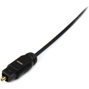 StarTech.com Digital SPDIF audio cable (optical) - TOSLINK (M) - TOSLINK (M) - fiber optic - 10 ft - Deliver high quality optical digital sound, with no signal interference IM2837939