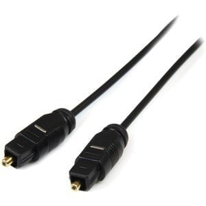 StarTech.com Digital SPDIF audio cable (optical) - TOSLINK (M) - TOSLINK (M) - fiber optic - 10 ft - Deliver high quality optical digital sound, with no signal interference IM2837939