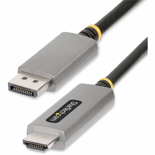 StarTech.com DisplayPort/HDMI Audio/Video Cable - 1.83 m DisplayPort/HDMI A/V Cable for Desktop Computer, Monitor - First End: 1 x DisplayPort 1.4 Digital Audio/Video - Male - Second End: 1 x HDMI 2.1 Digital Audio/Video - Male - Supports up to 7680 x 432 IM5937550