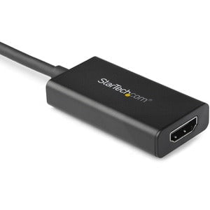 StarTech.com DisplayPort to HDMI Adapter, 4K 60Hz HDR10 Active DisplayPort 1.4 to HDMI 2.0b Converter, Latching DP Connector, DP to HDMI - 1 Pack - 1 x 20-pin DisplayPort 1.4 Digital Audio/Video - Male - 1 x 19-pin HDMI 2.0b Digital Audio/Video - Female - IM4417720