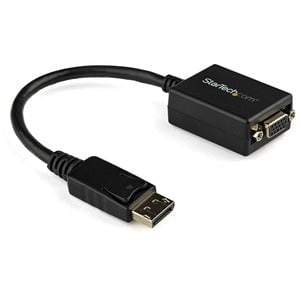 StarTech.com DisplayPort to VGA Adapter, Active DP to VGA Converter, 1080p Video DP to VGA Monitor Adapter Dongle, DisplayPort Certified - Active DisplayPort to VGA adapter connects VGA monitor 2048x1280/1920x1200/1080p 60Hz DP 1.2 HBR2 EDID/DDC - Display IM1617411