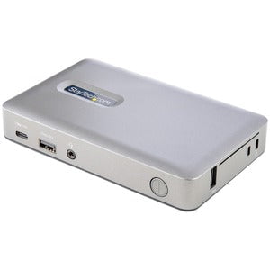 StarTech.com Docking Station - 1 Displays Supported - 4K - 4096 x 2160, 1920 x 1200, 1920 x 1080 - 4 x USB Ports - 3 x USB Type-A Ports - USB Type-A - 1 x USB Type-C Ports - USB Type-C - 1 x RJ-45 Ports - Network (RJ-45) - VGA - DisplayPort - Wired - Giga IM5476559