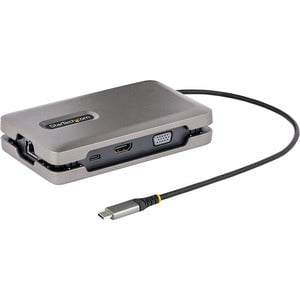 StarTech.com Docking Station - 2 Displays Supported - 4K - 3840 x 2160, 1920 x 1200, 1920 x 1080 - USB Type-A - 1 x USB Type-C Ports - USB Type-C - 1 x RJ-45 Ports - Network (RJ-45) - 1 x HDMI Ports - HDMI - VGA - DisplayPort - Windows, ChromeOS, Android, IM5606761
