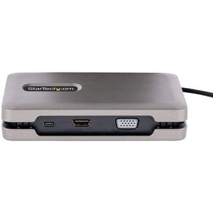 StarTech.com Docking Station - 2 Displays Supported - 4K - 3840 x 2160, 1920 x 1200, 1920 x 1080 - USB Type-A - 1 x USB Type-C Ports - USB Type-C - 1 x RJ-45 Ports - Network (RJ-45) - 1 x HDMI Ports - HDMI - VGA - DisplayPort - Windows, ChromeOS, Android, IM5606761