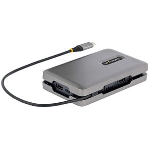 StarTech.com Docking Station - 2 Displays Supported - 4K - 3840 x 2160, 1920 x 1200, 1920 x 1080 - USB Type-A - 1 x USB Type-C Ports - USB Type-C - 1 x RJ-45 Ports - Network (RJ-45) - 1 x HDMI Ports - HDMI - VGA - DisplayPort - Windows, ChromeOS, Android, IM5606761