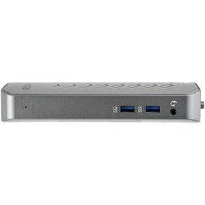 StarTech.com Docking Station - for Notebook - 40 W - USB 3.1 (Gen 1) Type B - USB Type-C - Network (RJ-45) - HDMI - DisplayPort - Black, Silver - Audio Line Out - Wired IM5135858