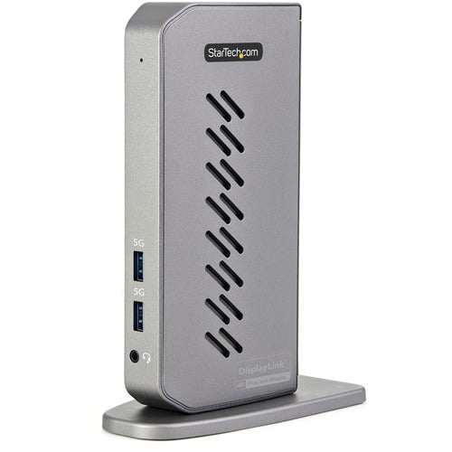 StarTech.com Docking Station - for Notebook - 40 W - USB 3.1 (Gen 1) Type B - USB Type-C - Network (RJ-45) - HDMI - DisplayPort - Black, Silver - Audio Line Out - Wired IM5135858