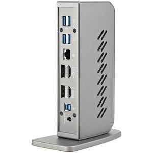StarTech.com Docking Station - for Notebook - 40 W - USB 3.1 (Gen 1) Type B - USB Type-C - Network (RJ-45) - HDMI - DisplayPort - Black, Silver - Audio Line Out - Wired IM5135858