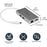 StarTech.com Docking Station - for Notebook - 60 W - USB Type C - 1 Displays Supported - 4K - 4096 x 2160, 3840 x 2160 - 2 x USB Ports - 2 x USB 3.0 - 2 x USB Type-A Ports - USB Type-A - USB Type-C - Network (RJ-45) - HDMI - Silver, White - Wireless LAN - IM3638553