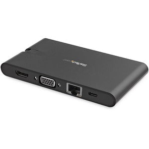 StarTech.com Docking Station - for Notebook - 85 W - USB Type C - 5 x USB Ports - 3 x USB 3.0 - USB Type-C - Network (RJ-45) - HDMI - VGA - Black - Thunderbolt - Wired - Windows 7, Windows 8, Windows 8.1, Windows 10, Windows 11, Mac OS X 10.11 El Capitan, IM4266615