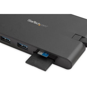 StarTech.com Docking Station - for Notebook - 85 W - USB Type C - 5 x USB Ports - 3 x USB 3.0 - USB Type-C - Network (RJ-45) - HDMI - VGA - Black - Thunderbolt - Wired - Windows 7, Windows 8, Windows 8.1, Windows 10, Windows 11, Mac OS X 10.11 El Capitan, IM4266615