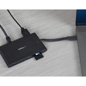 StarTech.com Docking Station - for Notebook - 85 W - USB Type C - 5 x USB Ports - 3 x USB 3.0 - USB Type-C - Network (RJ-45) - HDMI - VGA - Black - Thunderbolt - Wired - Windows 7, Windows 8, Windows 8.1, Windows 10, Windows 11, Mac OS X 10.11 El Capitan, IM4266615