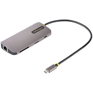 StarTech.com Docking Station - for Notebook/Tablet PC - Memory Card Reader - microSD, SD, SDHC, SDXC - 100 W - USB 3.2 Gen 1 (3.1 Gen 1) Type-C - 1 Displays Supported - 4K - 4096 x 2160 - 3 x USB Type-A Ports - USB Type-A - USB Type-C - 1 x RJ-45 Ports - IM5514350