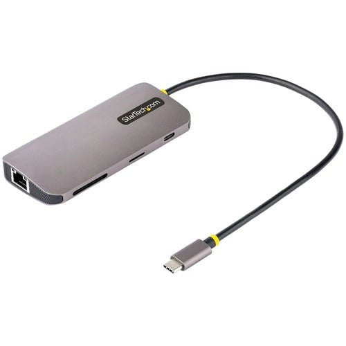 StarTech.com Docking Station - for Notebook/Tablet PC - Memory Card Reader - microSD, SD, SDHC, SDXC - 100 W - USB 3.2 Gen 1 (3.1 Gen 1) Type-C - 1 Displays Supported - 4K - 4096 x 2160 - 3 x USB Type-A Ports - USB Type-A - USB Type-C - 1 x RJ-45 Ports - IM5514350