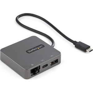 StarTech.com Docking Station - for Notebook/Tablet PC - USB 3.1 (Gen 2) Type C - 1 Displays Supported - 4K - 3840 x 2160, 2048 x 1280 - 2 x USB Ports - 1 x USB 3.0 - USB Type-A - USB Type-C - Network (RJ-45) - 1 x HDMI Ports - HDMI - VGA - Black - Thunder IM4936067