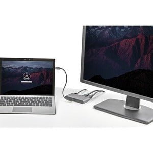 StarTech.com Docking Station - for Notebook - Thunderbolt 3 - 2 Displays Supported - 4K - 3840 x 2160 - 1 x USB Type-A Ports - USB Type-A - 1 x RJ-45 Ports - Network (RJ-45) - DisplayPort - Black, Silver - Wired - Gigabit Ethernet - Windows 11, Windows 10 IM4936068