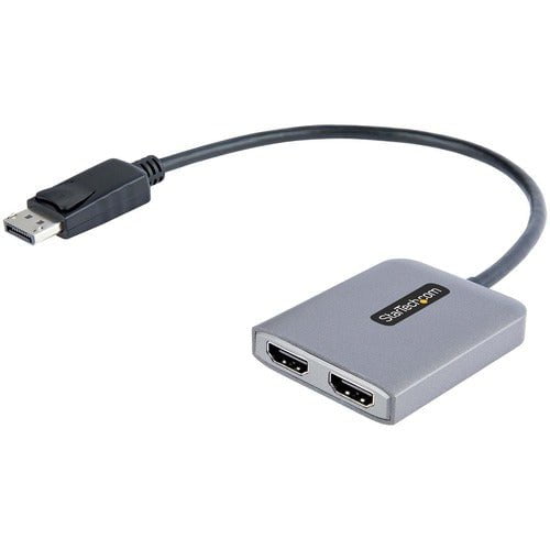 StarTech.com DP to Dual HDMI MST HUB, Dual HDMI 4K 60Hz, 2 Port DisplayPort Multi Monitor Adapter with 1ft/30cm Cable, DP 1.4 | DSC | HBR3 - DisplayPort to Dual HDMI MST Hub for Dual 4K 60Hz - DP 1.4/DSC/HBR3/32.4Gbps/HDR/2.1ch Audio/MST - Windows Only - IM5544108