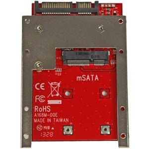 StarTech.com Drive Bay Adapter for 2.5" SATA/600 - Serial ATA/600 Host Interface Internal - Red - TAA Compliant - 1 x SSD Supported - 1 x Total Bay IM2590169