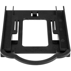 StarTech.com Drive Bay Adapter for 3.5" SATA/600, Serial Attached SCSI (SAS), U.2 Internal - Black - Easily install one 2.5" solid-state drive or hard drive into a 3.5" bay, without requiring any additional hardware or tools - 2.5in SSD/HDD mounting brack IM3418936