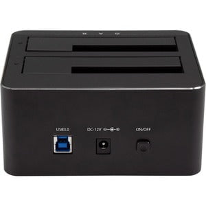 StarTech.com Drive Dock SATA/600 - USB 3.1 Type B Host Interface - UASP Support External - Black - Dual-Bay Hard Drive Dock for 2.5" / 3.5" SATA Drives; SATA I/II/III HDD/SSD; USB 3.2 Gen 1 (5 Gbps) Host Connection; Top-Loading Drive Bays w/ Drive Doors; IM3970056