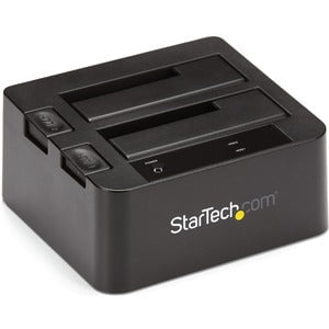StarTech.com Drive Dock SATA/600 - USB 3.1 Type B Host Interface - UASP Support External - Black - Dual-Bay Hard Drive Dock for 2.5" / 3.5" SATA Drives; SATA III (6.0 Gbps) HDD/SSD; USB 3.2 Gen 2 (10 Gbps) Host Connection; Top-Loading Drive Bay w/ Drive D IM2997218