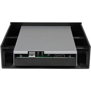 StarTech.com Drive Enclosure for 3.5" , 5.25" SATA/600 - USB 3.1 Micro-B Host Interface - UASP Support Internal/External - Black - Hot Swappable Bays - 1 x HDD Supported - 1 x SSD Supported - 1 x Total Bay - 1 x 2.5" Bay - Plastic, Aluminium IM3695957