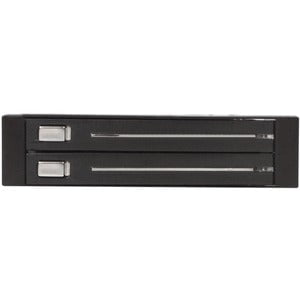 StarTech.com Drive Enclosure for 3.5" SATA/600 - Serial ATA/600 Host Interface Internal - Black - 2 x HDD Supported - 2 x SSD Supported - 2 x Total Bay - 2 x 2.5" Bay - Aluminium IM1597317