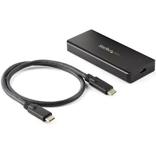 StarTech.com Drive Enclosure M.2, PCI Express NVMe - USB 3.2 (Gen 2) Type C Host Interface - UASP Support External - Black - 1 x SSD Supported - 1 x Total Bay - Aluminium IM4889830
