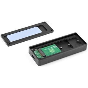 StarTech.com Drive Enclosure M.2, PCI Express NVMe - USB 3.2 (Gen 2) Type C Host Interface - UASP Support External - Black - 1 x SSD Supported - 1 x Total Bay - Aluminium IM4889830